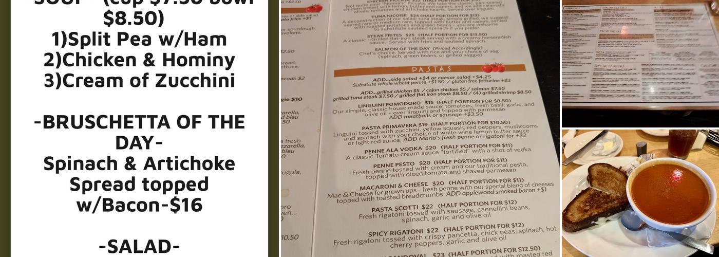THE TOMATO CAFE Menu