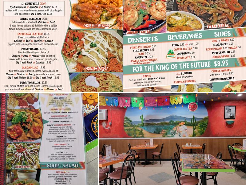Juanitos Mexican Restaurant Menu