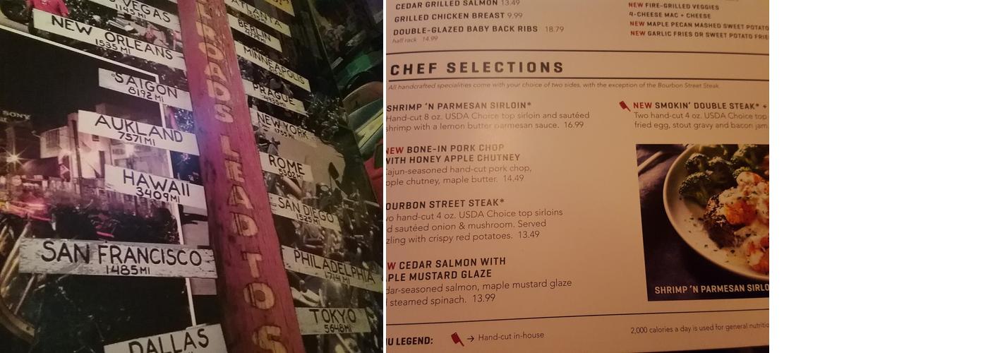 Applebee's Grill + Bar Menu