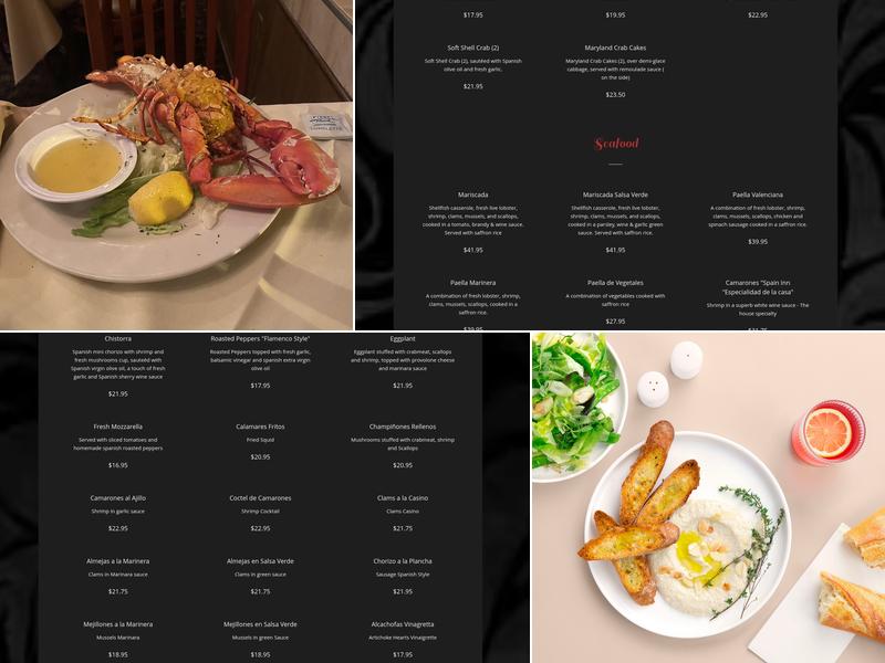 Spain Inn 2 Menu