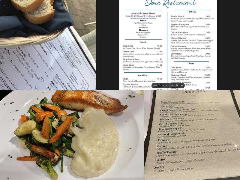 Dora's Restaurant Menu
