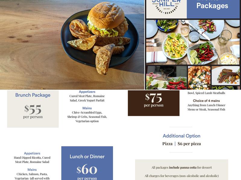 Juniper Hill Restaurant and Bar Menu