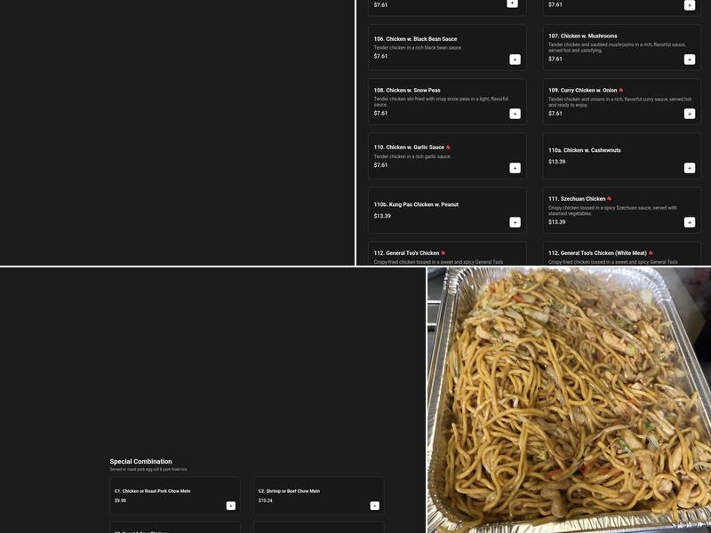 Yeung's Kitchen Menu