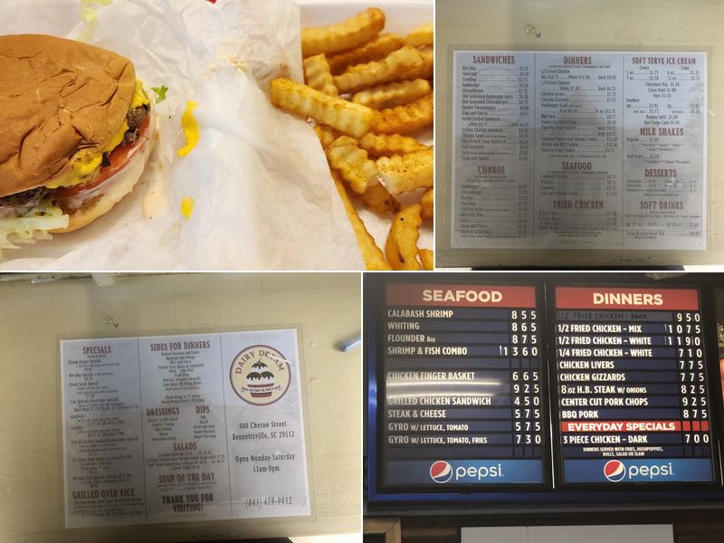 Dairy Dream Drive In Menu