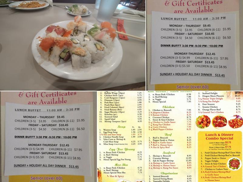 Kwando Buffet Menu