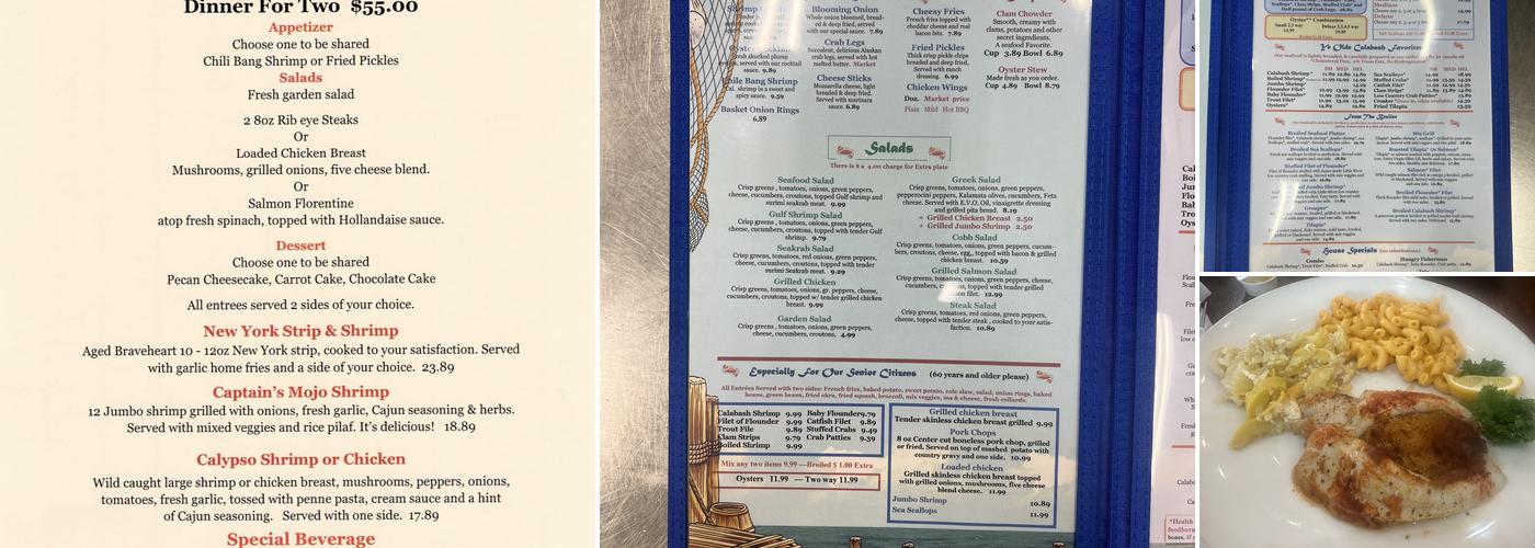 Captain Larry's Seafood & Steakhouse Menu