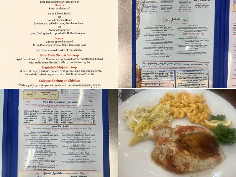 Captain Larry's Seafood & Steakhouse Menu