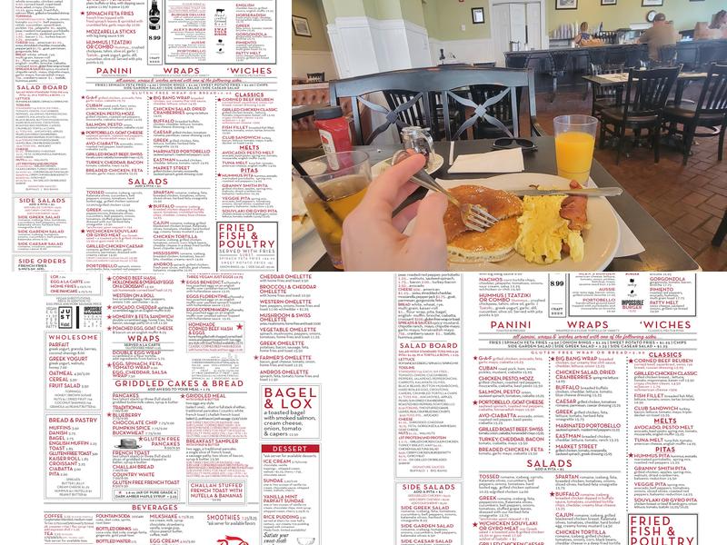 Alex's Restaurant Menu
