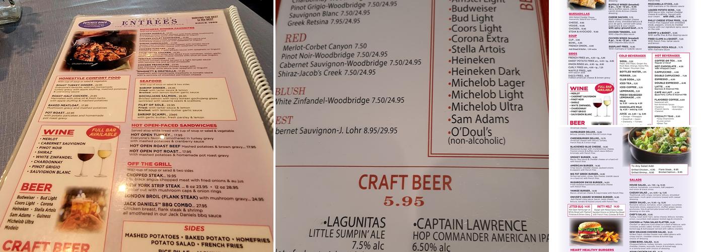 Dutchess Diner Menu