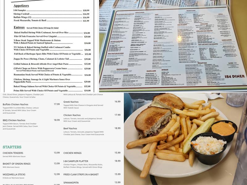 I-84 Diner Menu