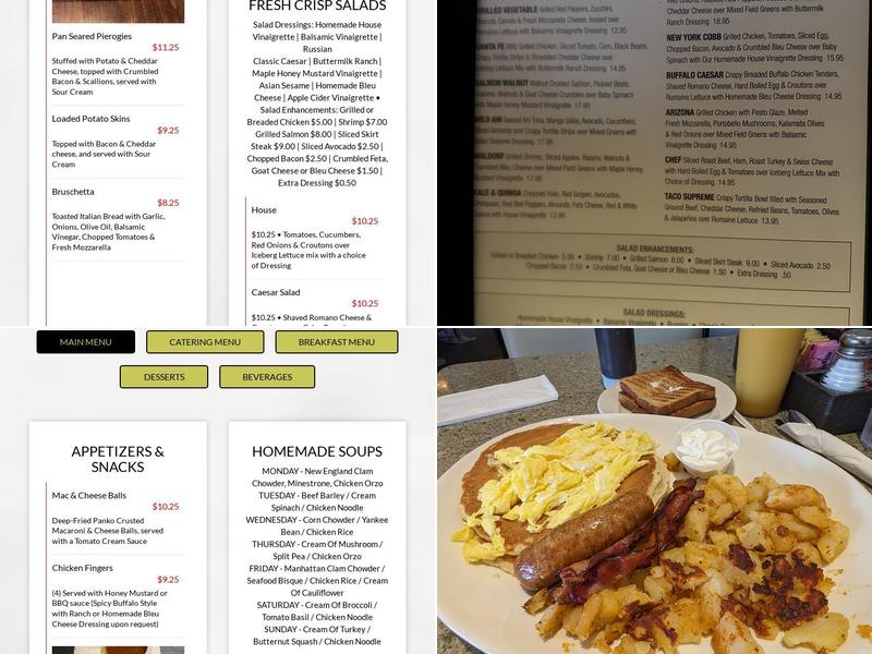 Kings Valley Diner Menu