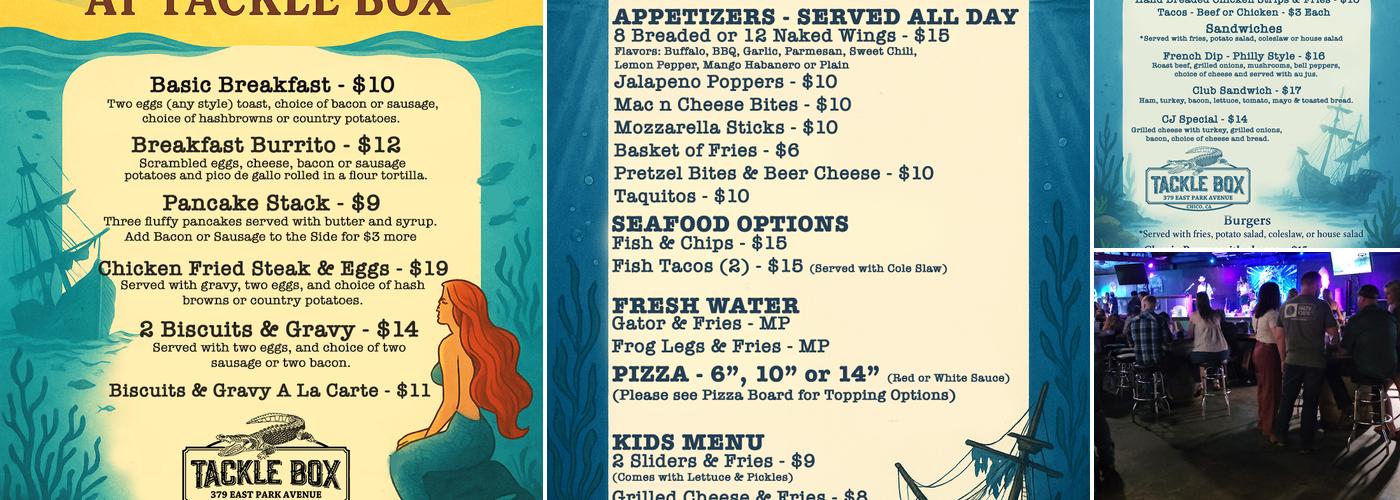 Tackle Box Menu
