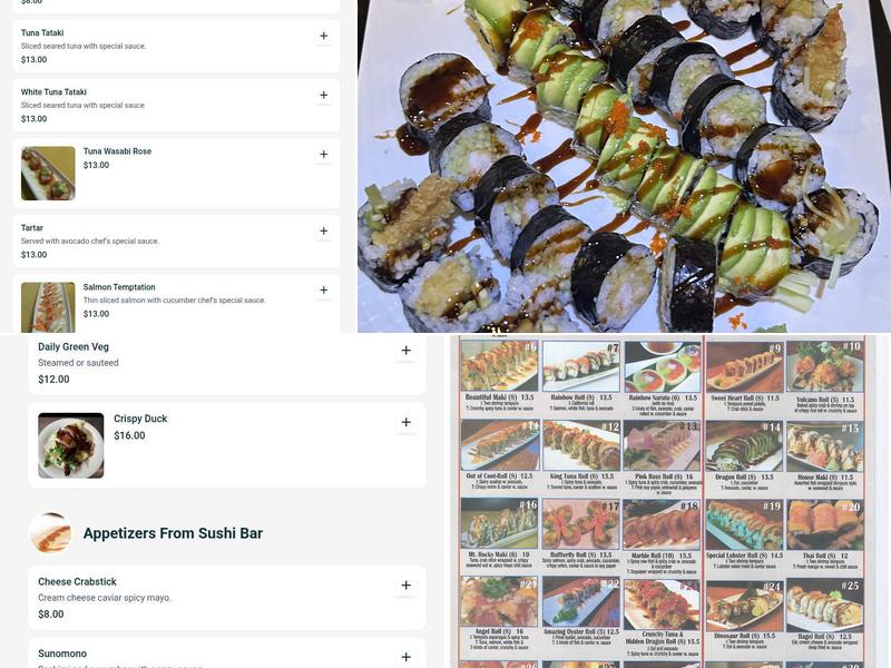 Tokyo Express Menu
