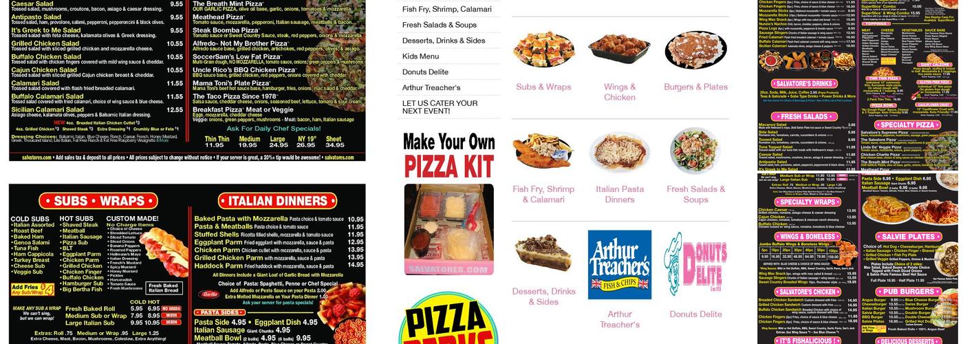 Salvatore's Old Fashioned Pizzeria Menu