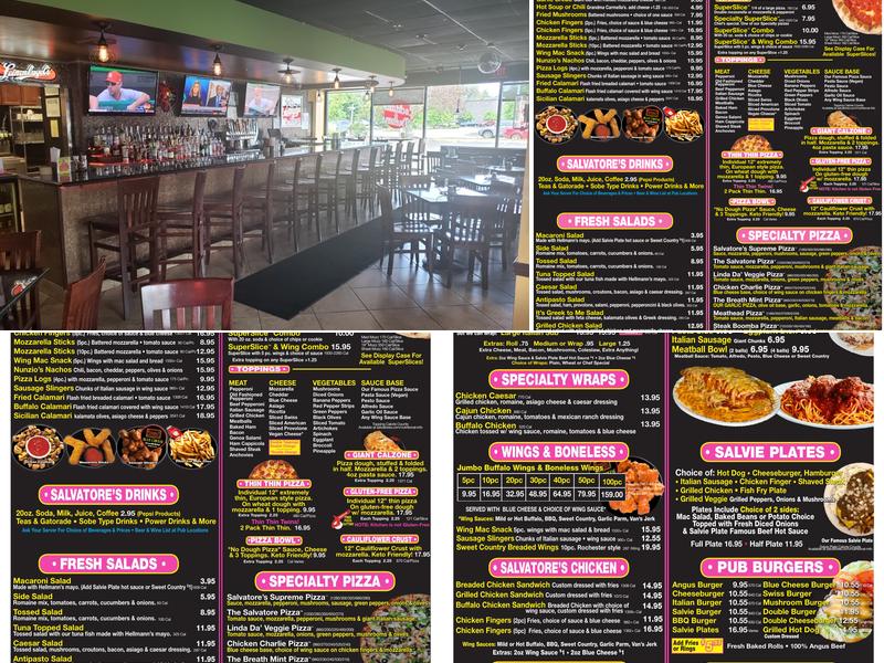 Salvatore's Old Fashioned Pizzeria Menu