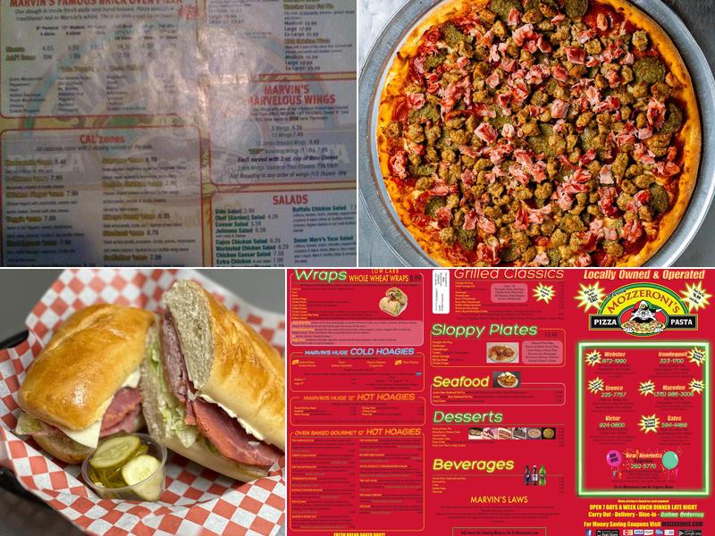 Marvin Mozzeroni's Pizza & Pasta Menu