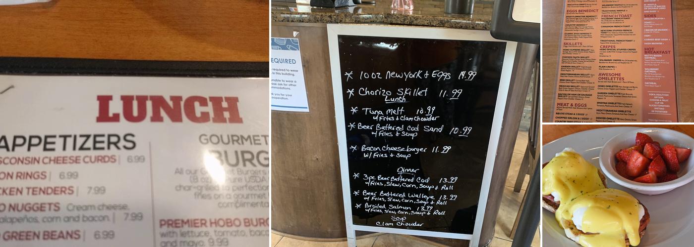 Sir Hobo’s Menu
