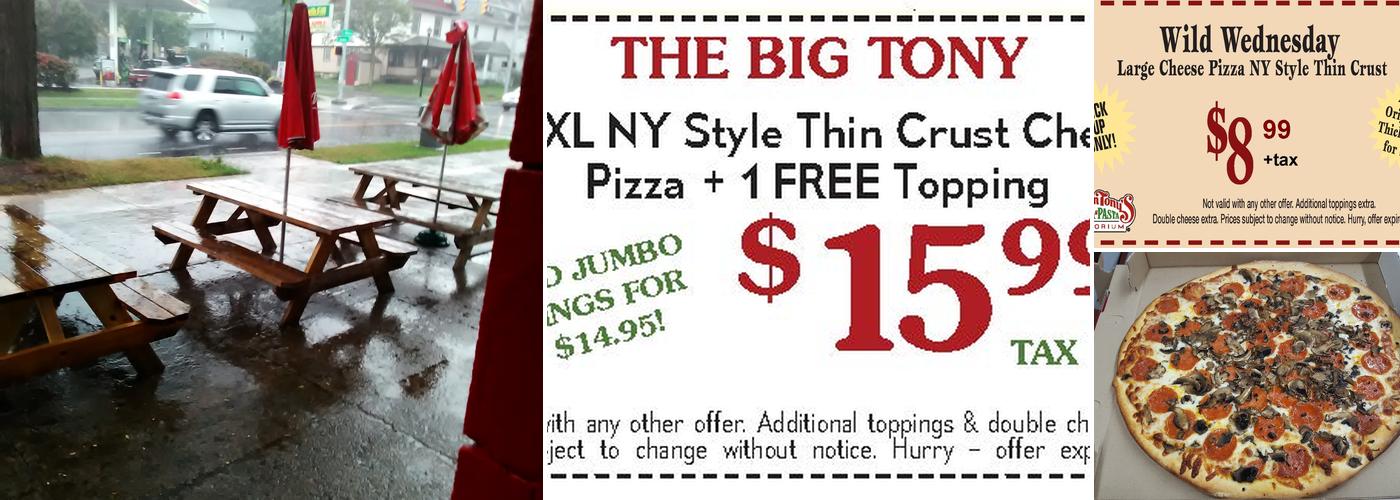 Captain Tony's Pizza & Pasta Emporium Menu