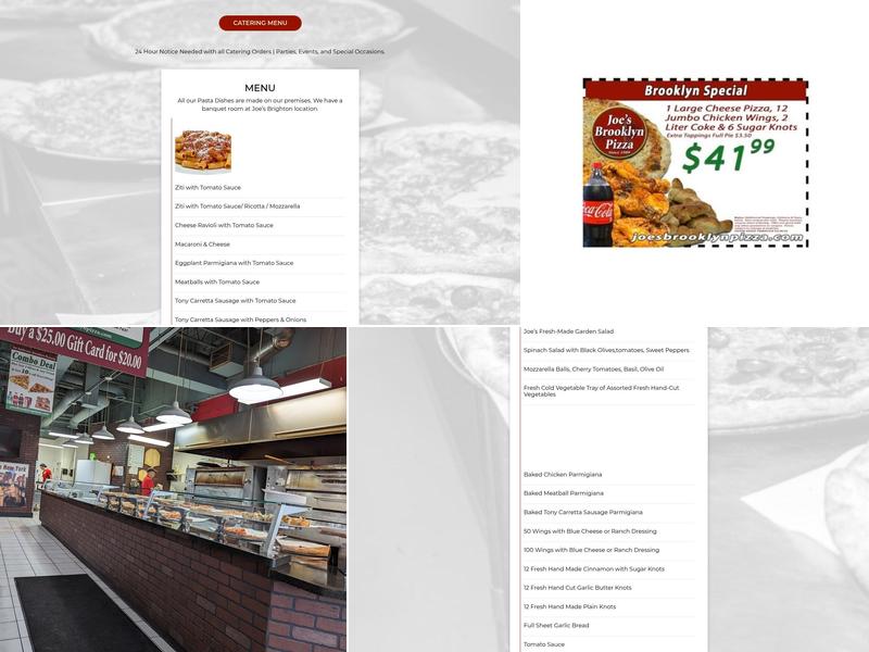 Joe's Brooklyn Pizza Perinton Menu