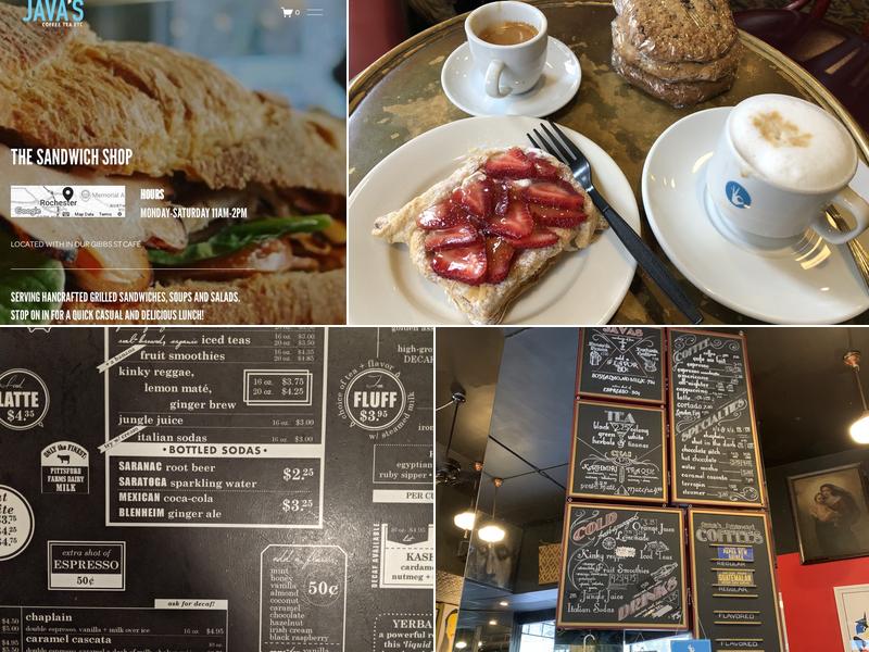 Java's Cafe Menu