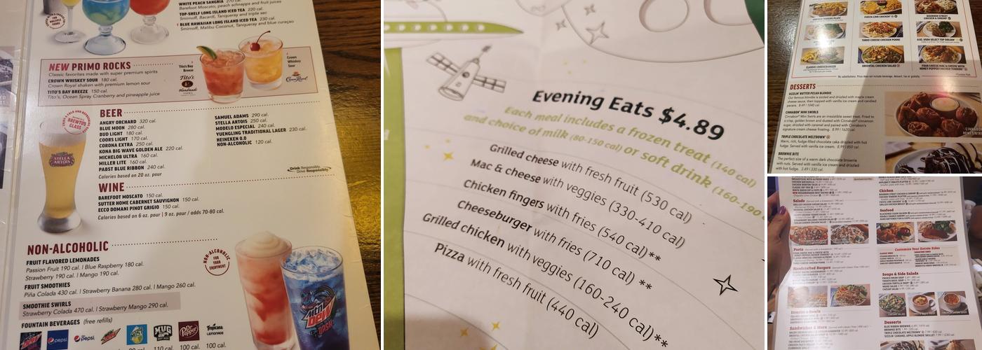 Applebee's Grill + Bar Menu