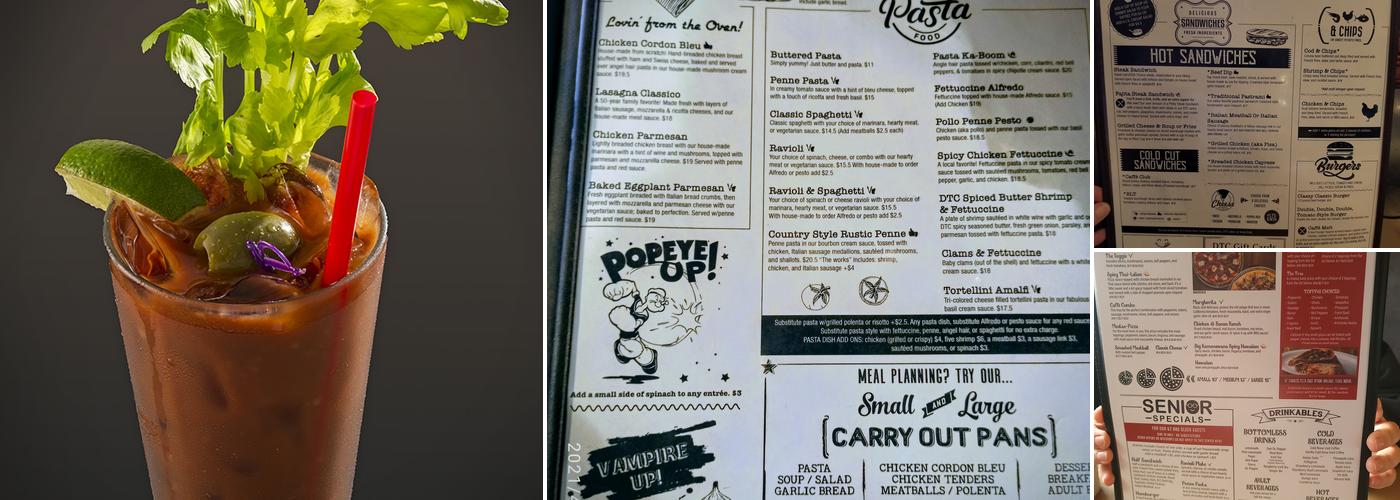 Dancing Tomato Caffe Menu