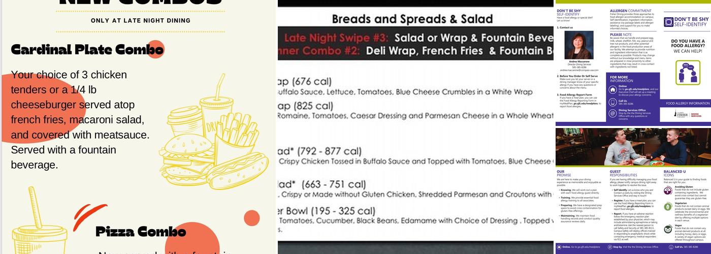 Ward-Haffey Dining Hall Menu