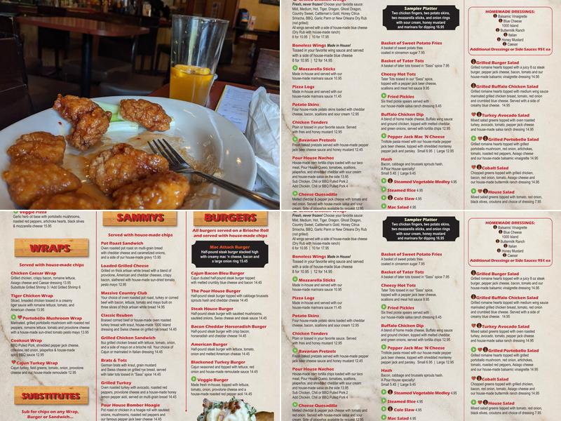 The Penfield Pour House Menu