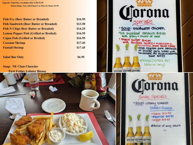 Rush Creekside Inn Menu