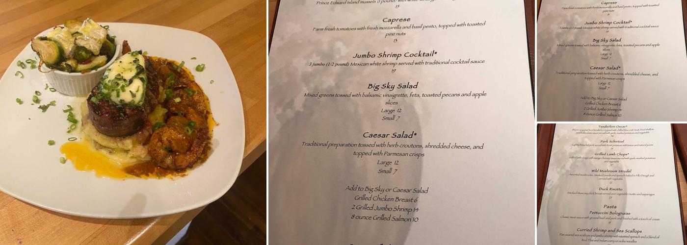 Big Sky Restaurant Menu