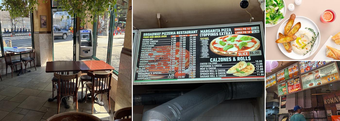 Broadway Pizza Menu