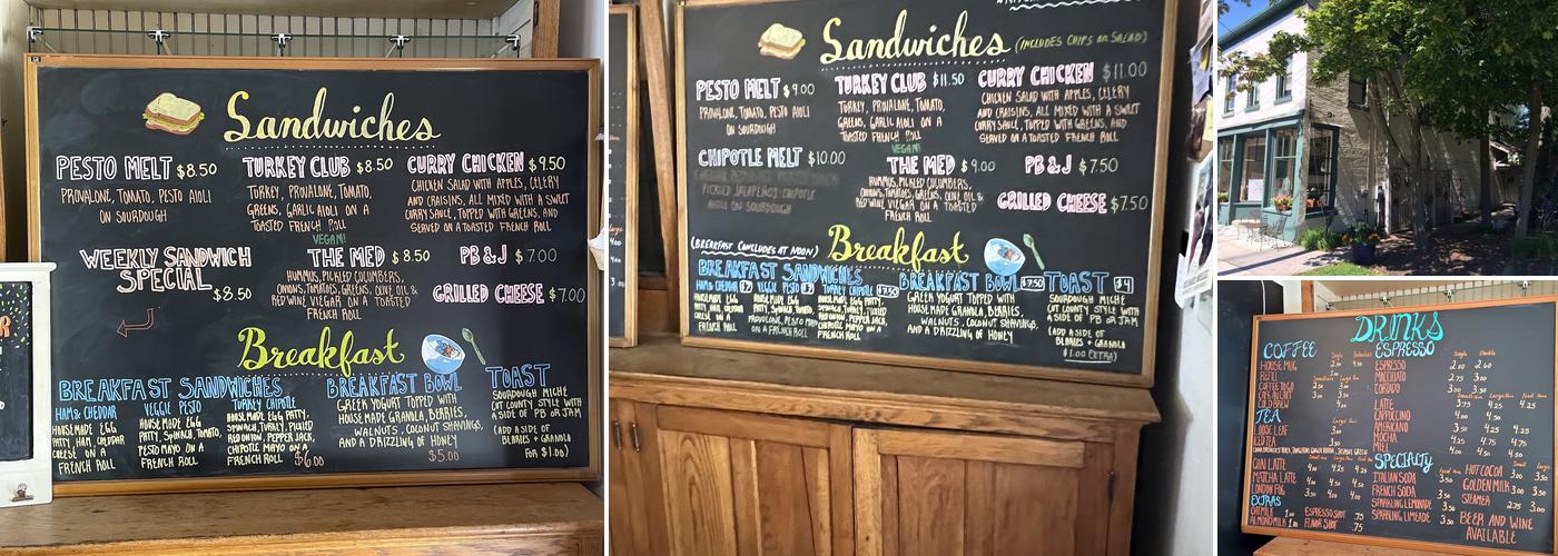 Lakeside St. Coffee House Menu