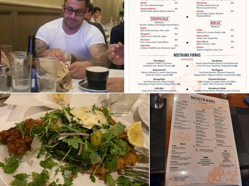 Nostrano Italian Eatery Menu