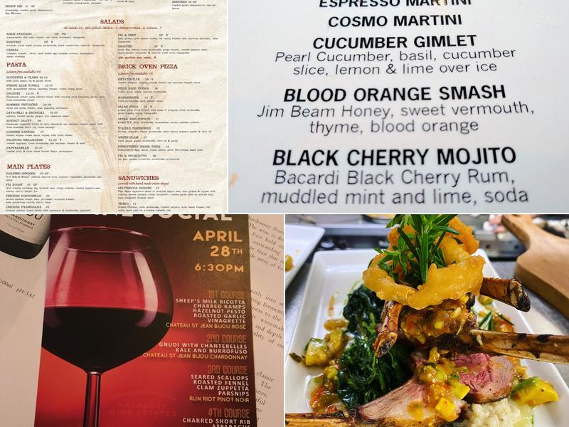 Carl Anthony Trattoria Menu