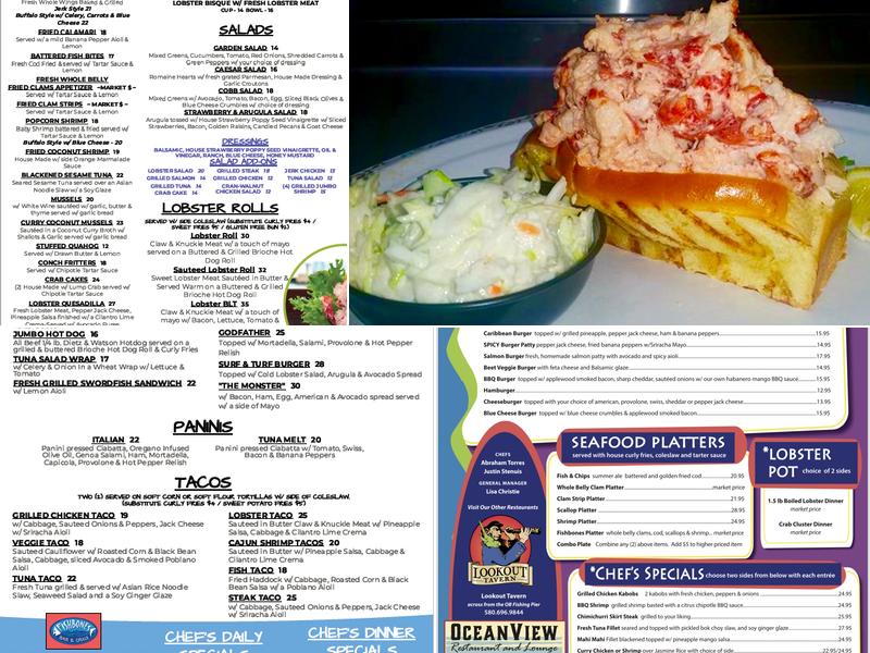 Fishbones Bar & Grille Menu
