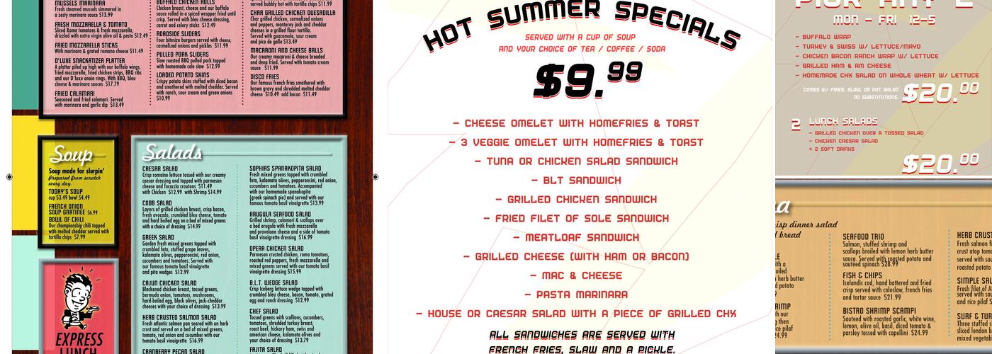 Dinerluxe Menu