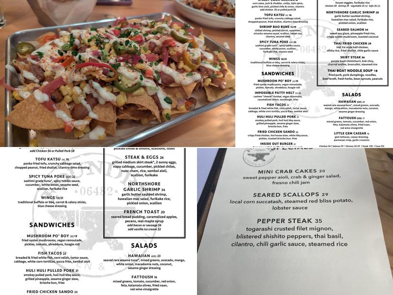 Foundry Kitchen and Tavern Menu