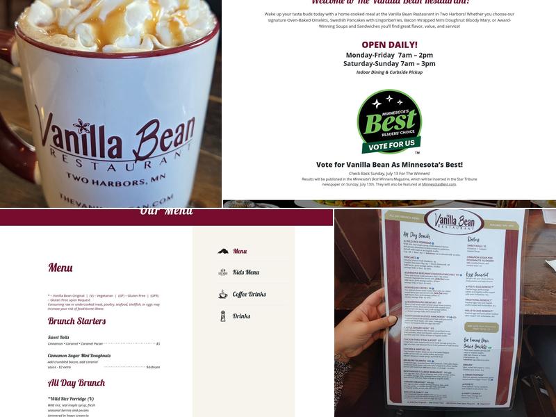 Vanilla Bean - Two Harbors Menu