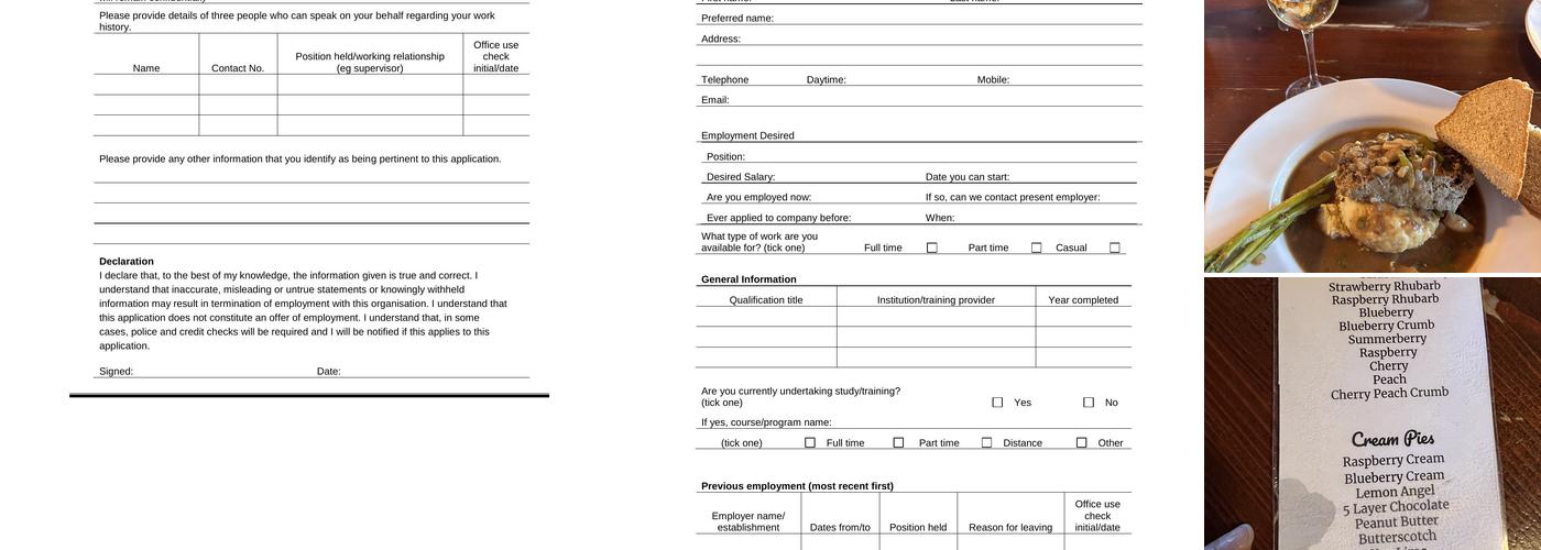 Rustic Inn Cafe Menu