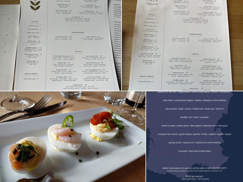 New Scenic Café Menu