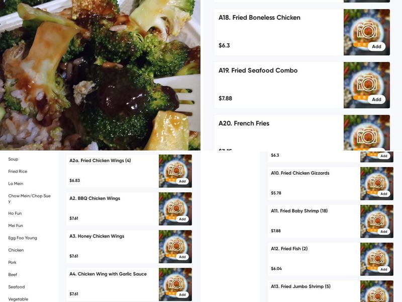 Wing Hing Menu