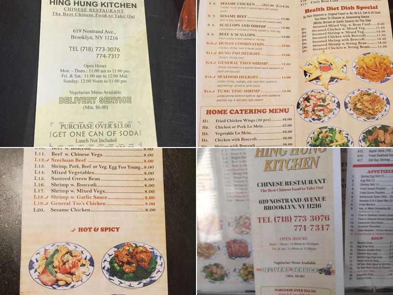 Hing Hung Kitchen Menu