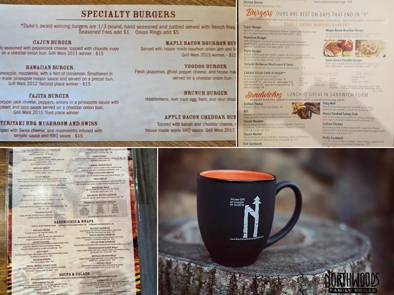 Northwoods Family Grille Menu