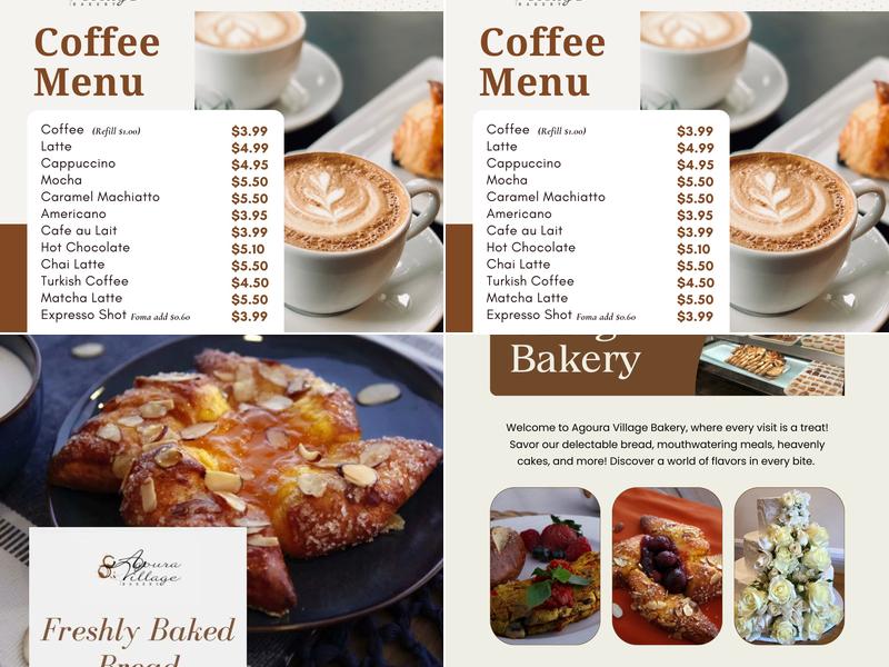 Agoura Village Bakery Menu