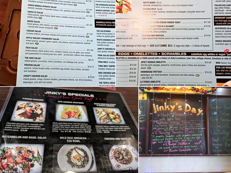 Jinky's Kanan Cafe Menu