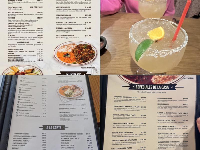 Patrón Mexican Bar & Grill Menu