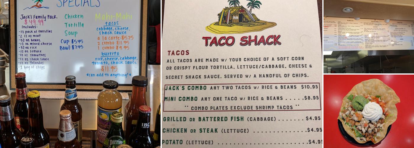 Snapper Jack's Taco Shack Menu