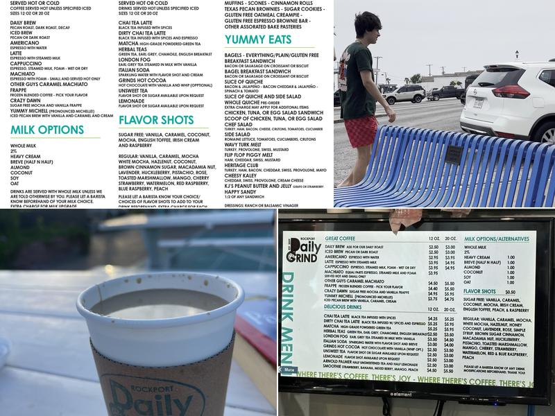 Rockport Daily Grind Menu