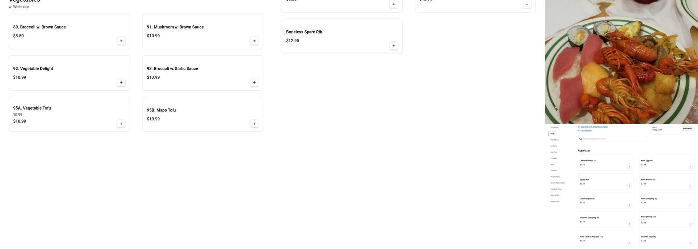 China A Super Buffet Menu