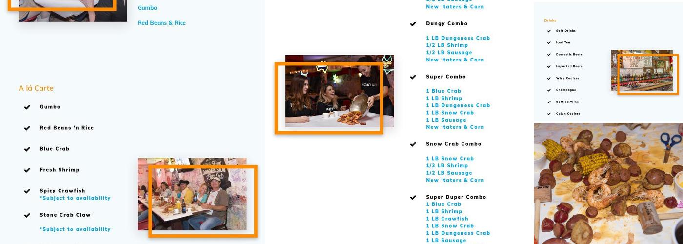 The Boiling Pot Menu